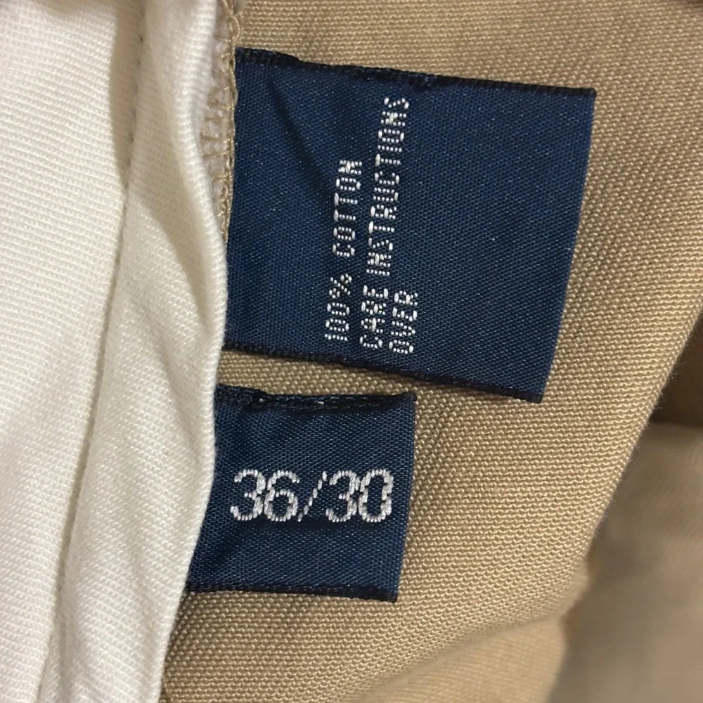 Polo Ralph Lauren Prospect Pant Mens 36W x 29L Tan Khaki Chino Cotton Twill